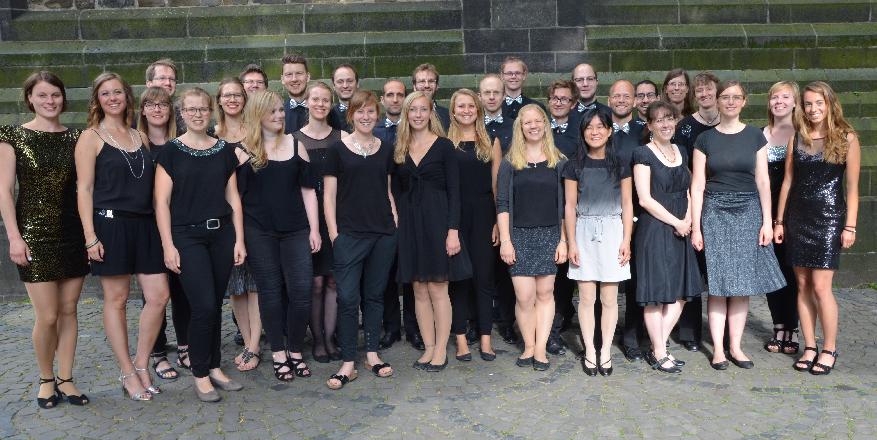 Der Chor vor dem Konzert